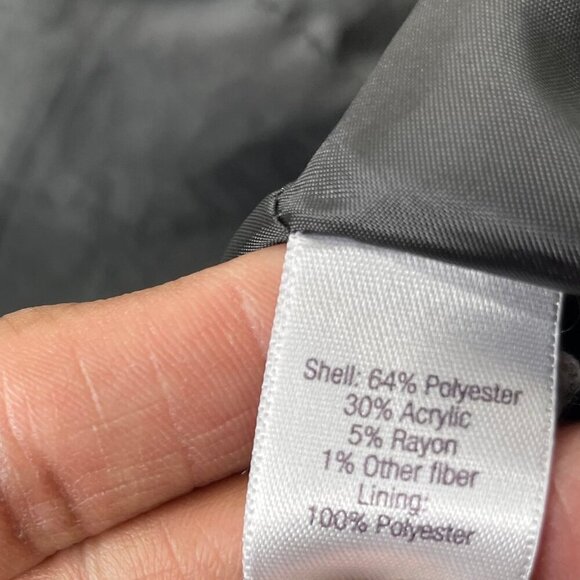 Jennifer Lopez Belted Tweed Knit Mini Dress Black/Tan Classy Button Back XL - Picture 7 of 8